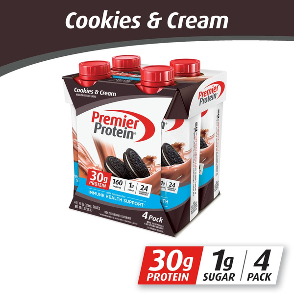 Kroger Premier Protein High Protein Shake, Cookies & Cream, 4 Pack Same ...