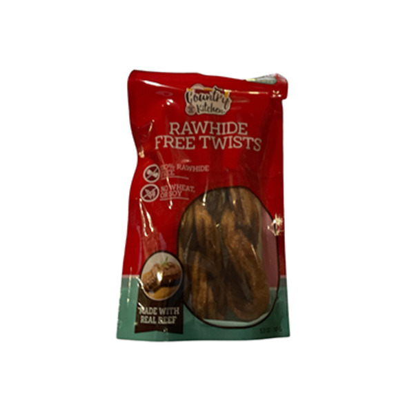Country Kitchen Dog Treat, Rawhide Free Twists