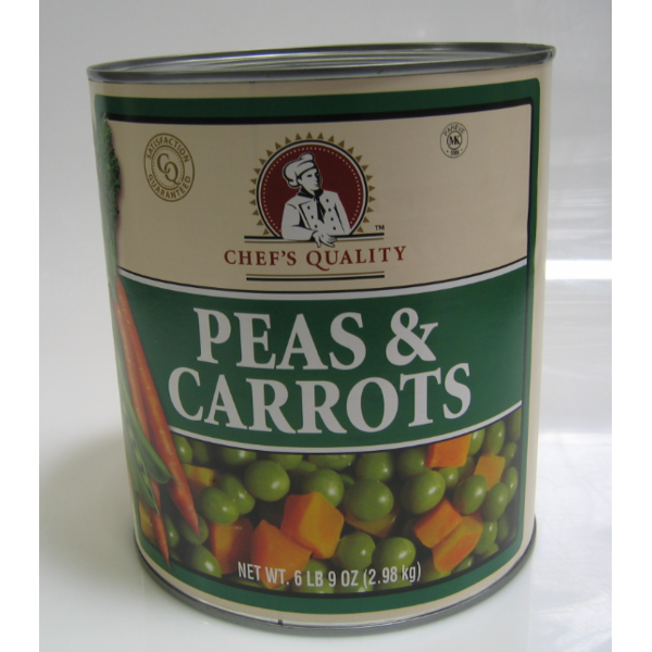 Chef's Quality - Peas & Diced Carrots - #10 cans