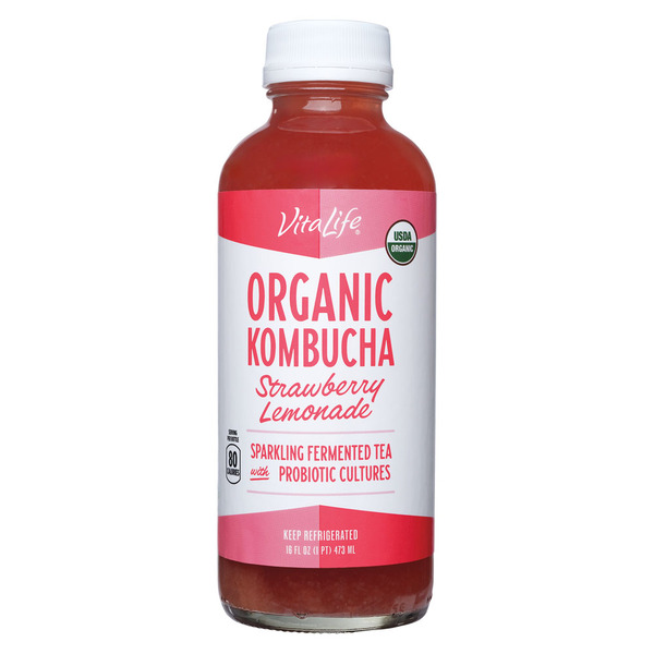 VitaLife Strawberry Lemonade Kombucha