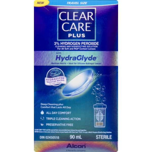 Alcon CLEAR CARE Plus with Contact Lens Solution Same-Day Delivery