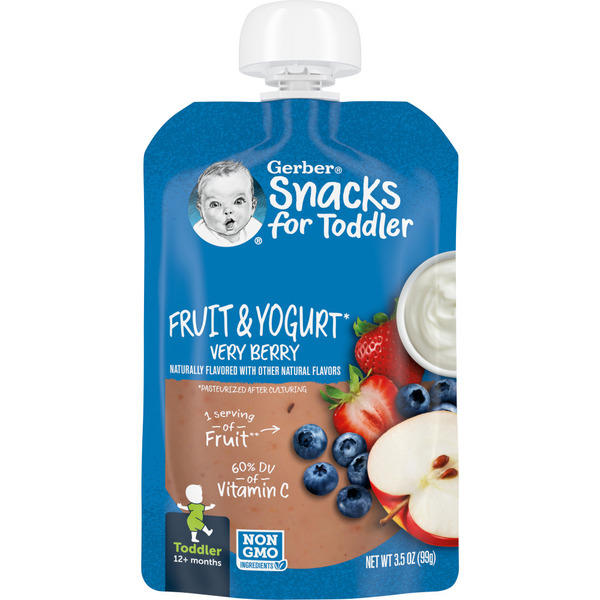 Gerber Fruit Yogurt Very Berry Pouch