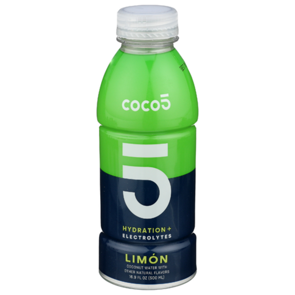 COCO5 Limón Flavor, Natural Coconut Water, Electrolyte Hydration