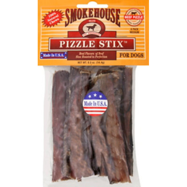 Smokehouse Pizzle Stix, for Dogs, Medium