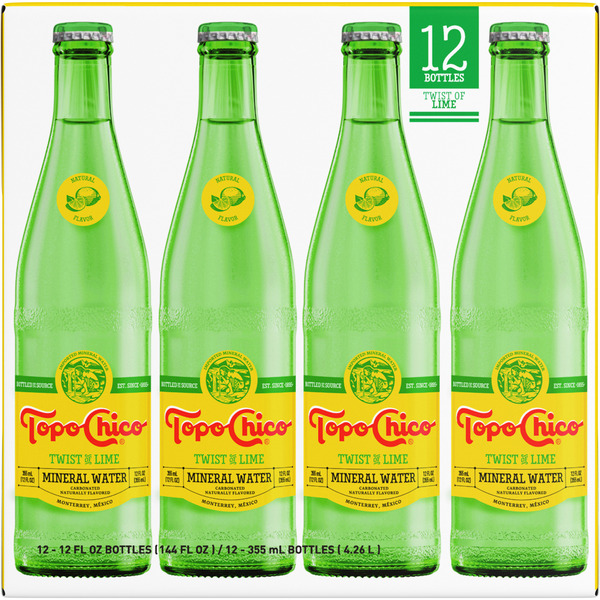 Topo Chico Mineral Water Twist of Lime Flavored Sparkling Water