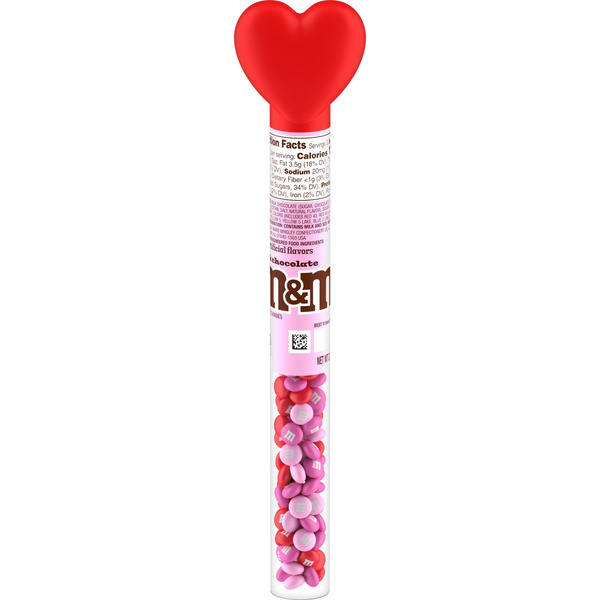 M&M's Milk Chocolate Valentine's Day Candy Heart Cane Gift Same