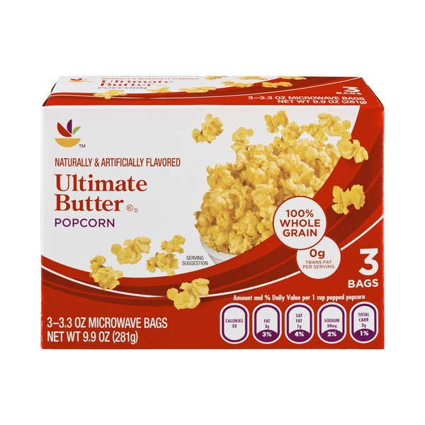 SB Ultimate Butter Popcorn 3 CT (9.9 oz) Instacart