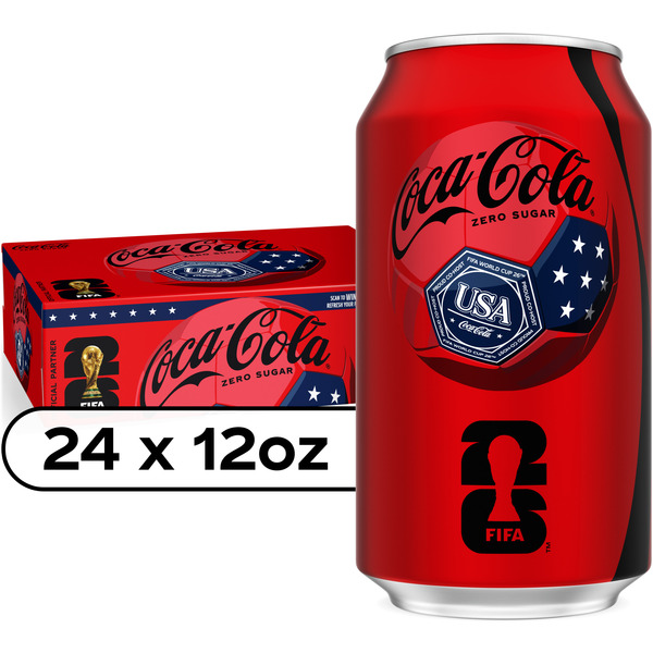 Coca Cola Zero Sugar Soda Cans