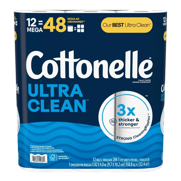Cottonelle Ultra Clean Strong Toilet Paper