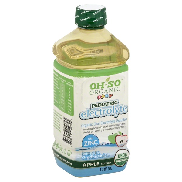 Oh So Electrolyte Solution, Pediatric, Apple Flavor (1.1 qt) Instacart