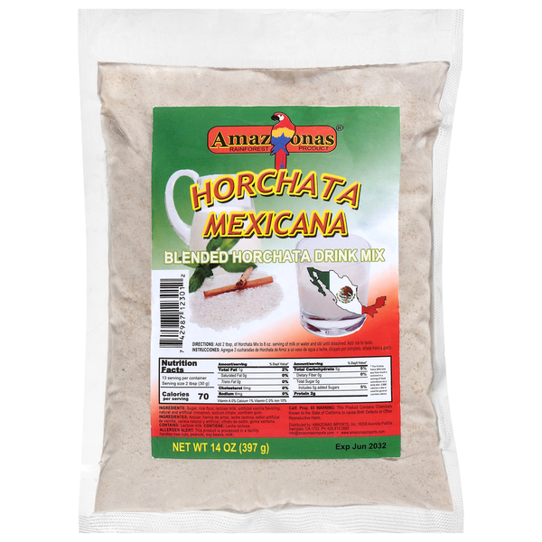 Amazonas Rainforest Products Blended Horchata Drink Mix
