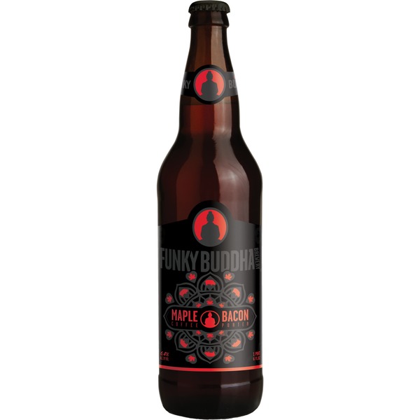 Funky Buddha Maple Bacon Coffee Porter Craft Beer Bottle (22 fl oz