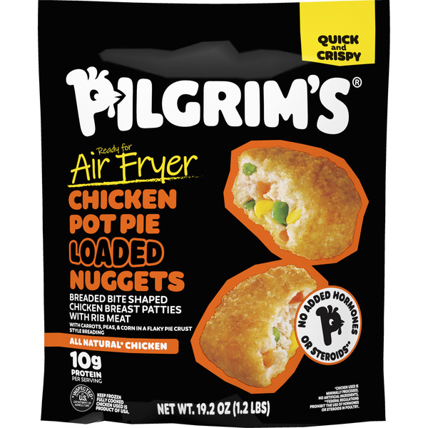 Pilgrim's Pride Chicken Pot Pie Loaded Nuggets Breaded Bite Shaped