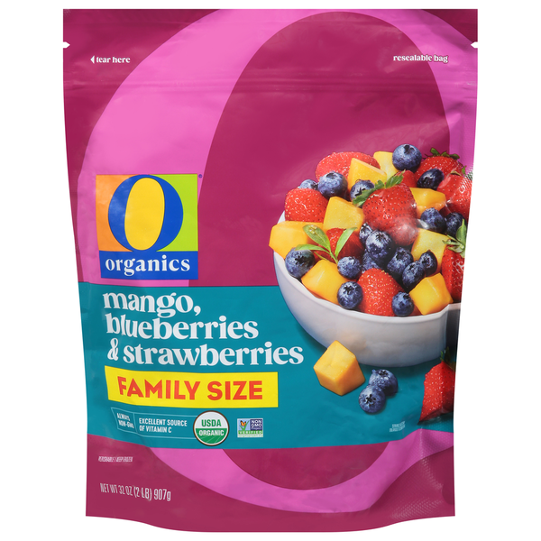 O Organics Mango, Blueberries & Strawberries, Family Size