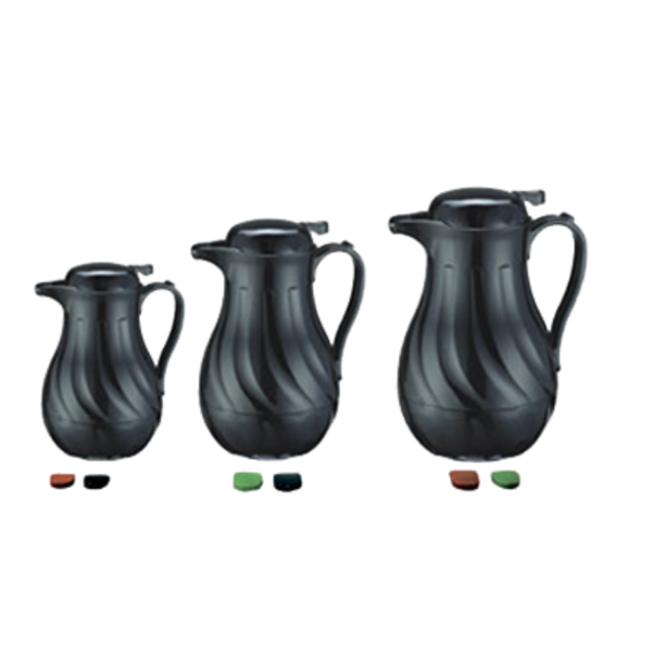 Focus Products - Beverage Server Black Swirl Design - 64 Oz