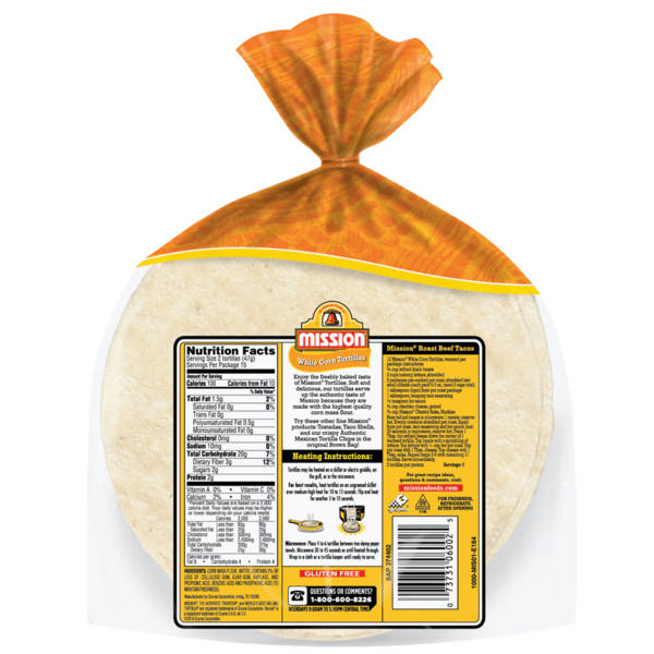 Mission Foods - 4.5" White Corn - 11 oz