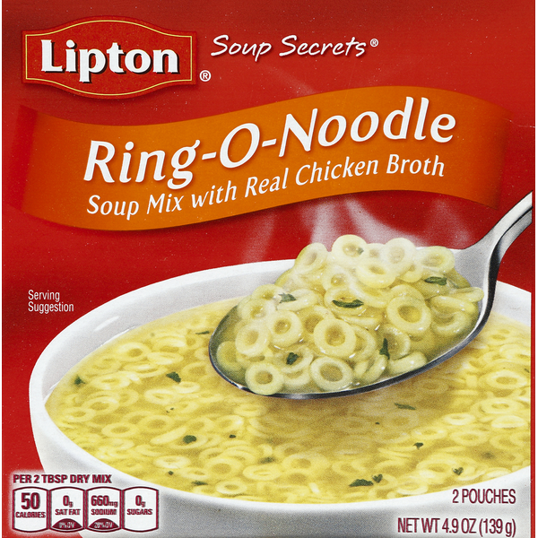 Lipton Soup Mix, Ring-O-Noodle, with Real Chicken Broth Same-Day