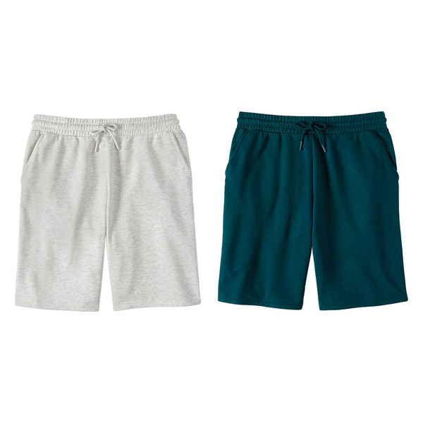 ALDI Avenue A Men's Sweat Shorts, Medium Light Grey Green Same