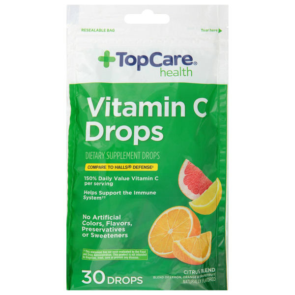 TopCare Vitamin C Drops, Assorted Citrus Flavors Same-Day Delivery