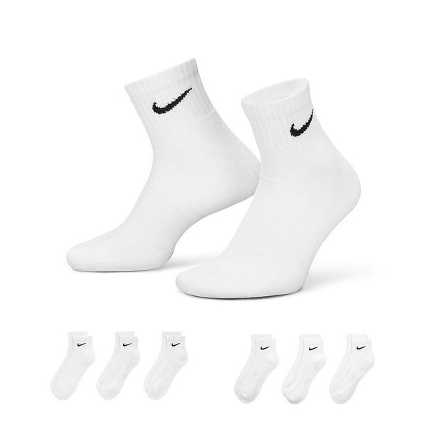 Nike Everyday Cushioned Training Ankle Socks – White