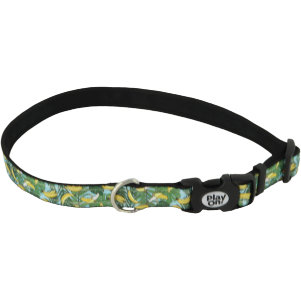 Play On Puffy Banana Dog Collar, Small