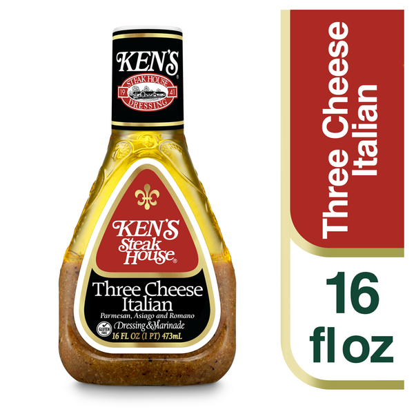 ken's italian dressing KENS LOW CAL 32Z and the key ingredient that adds zest to countless recipes Ken's Steak House Three Cheese