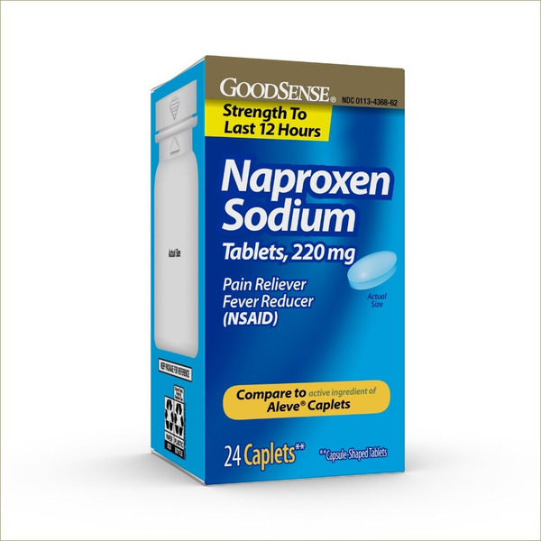 Work Reliever Pain Reliever Caplets Naproxen Sodium 220mg Caplets - 200 Count Pain ...