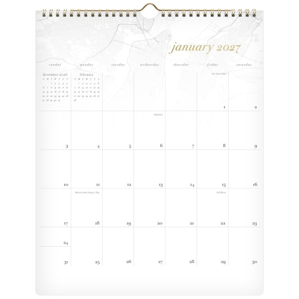 Mead West Village 2027 Medium Monthly Wall Calendar, 15 x 12 in
