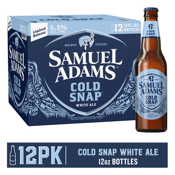 Samuel Adams Cold Snap White Ale Seasonal Beer (12 fl. oz. Bottle
