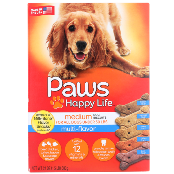 Paws Happy Life Beef, Chicken, Turkey, Bacon, Sausage MultiFlavor