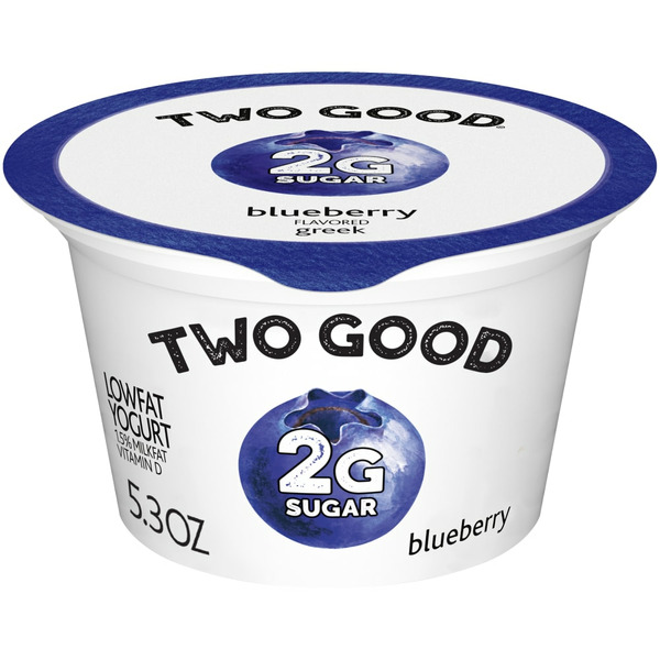 Two Good Blueberry Low Fat Lower Sugar Gluten Free Greek Yogurt