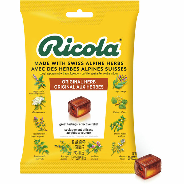 Shoppers Drug Mart Ricola Original Herb, Cough Drops SameDay Delivery