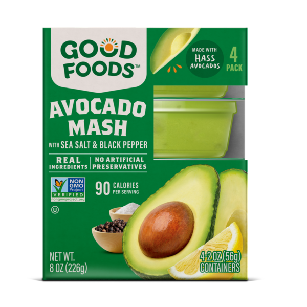 ☆avocado商品☆よろしければご購入お待ちしております♪ Good Foods Avocado Mash with Sea Salt & Black Pepper Same-Day