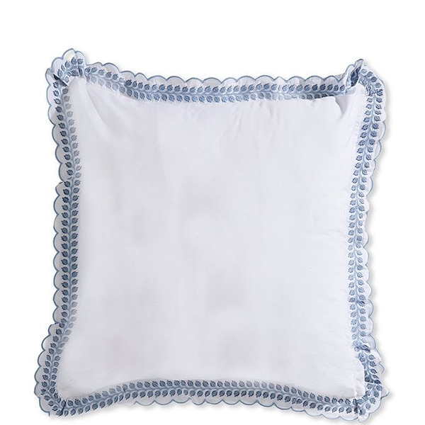 Southern Living Deveronne Scalloped Embroidered Euro Pillow Sham