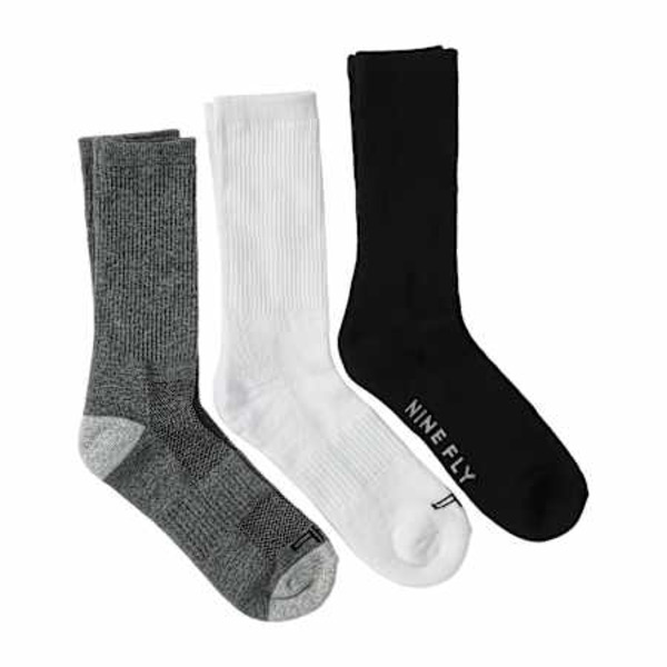 Nine Fly Young Men's Performance Crew Socks