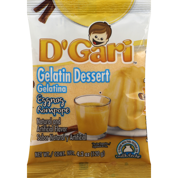 D'Gari Gelatin Dessert, Eggnog