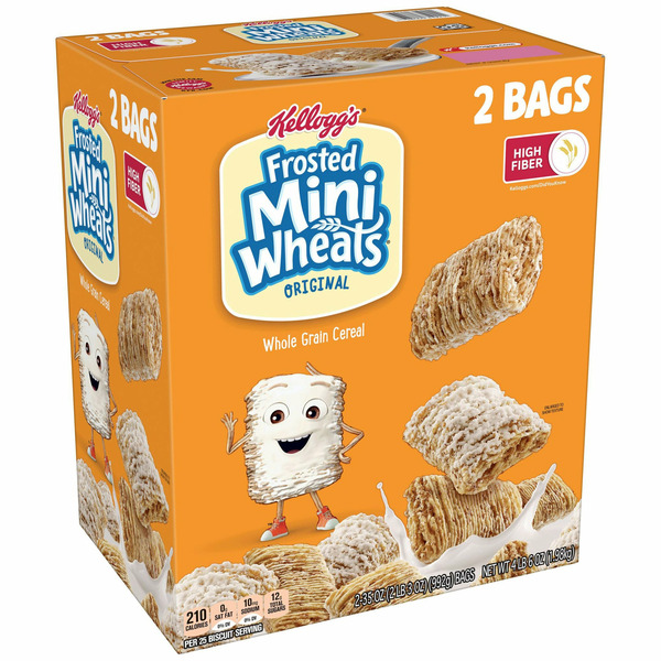 Kellogg's Frosted Mini Wheats Cereal, 35 oz, 2-count