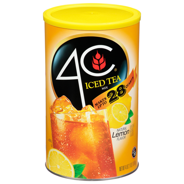 4C Foods Iced Tea Mix, Lemon Flavor Same-Day Delivery | Food Bazaar