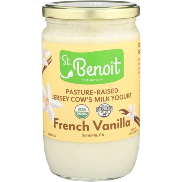 St. Benoit Creamery French Vanilla Yogurt, Organic, A2, Pasture