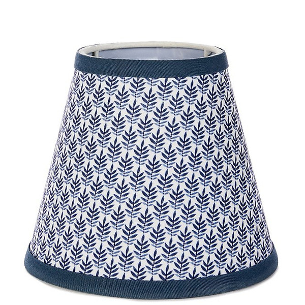 Southern Living Customizable Lamp Collection Small Patterned Leaf Print Empire Lamp Shade