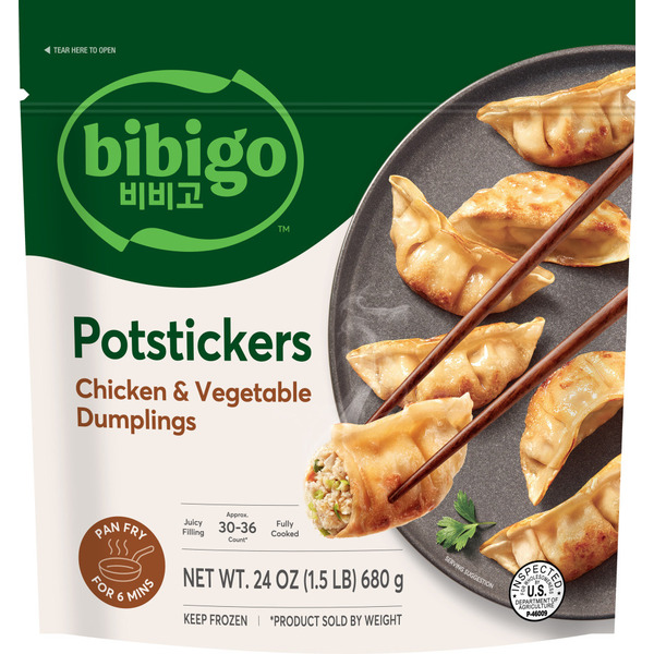 Bibigo Frozen Potstickers Chicken & Vegetable Dumplings