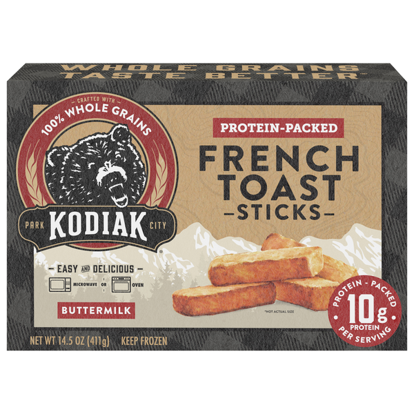 Kodiak French Toast Sticks, Protein-Packed, Buttermilk Same-Day
