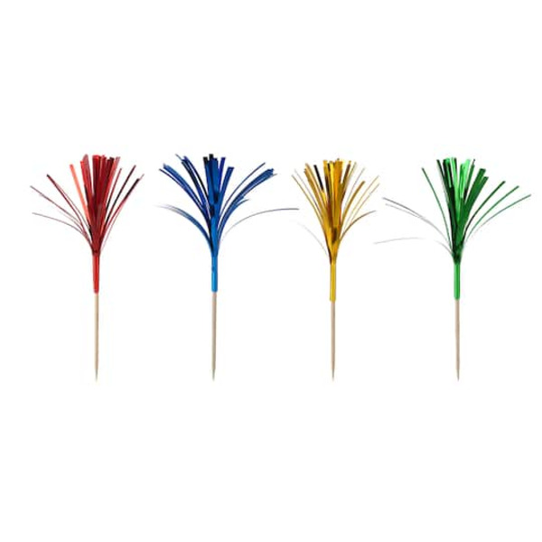 Makery Multicolor Burst Cupcake Toppers