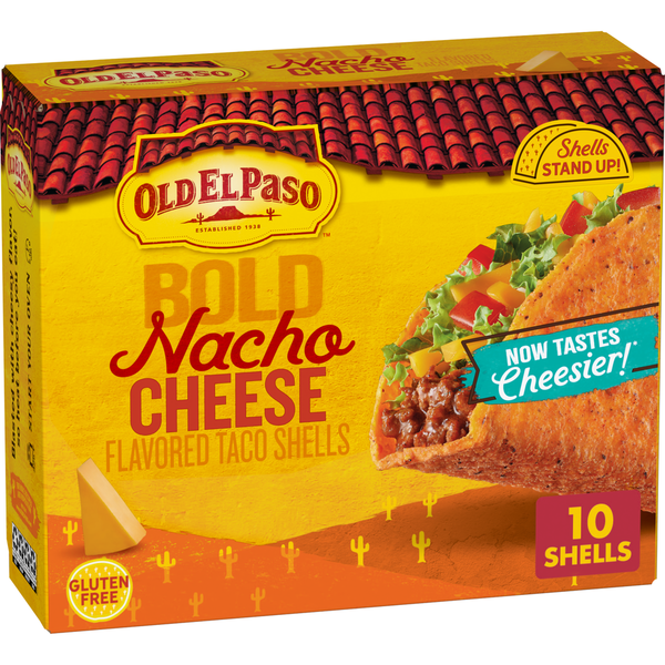 Old El Paso Stand 'N Stuff Bold Nacho Cheese Flavored Taco Shells