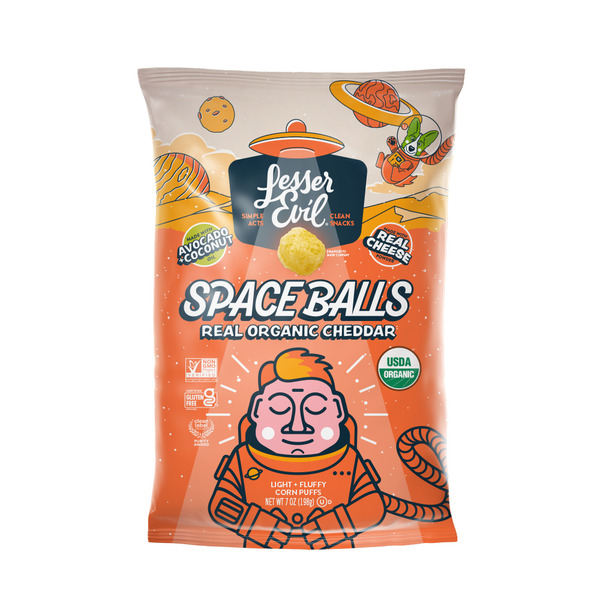 LesserEvil Space Balls, Real Cheese