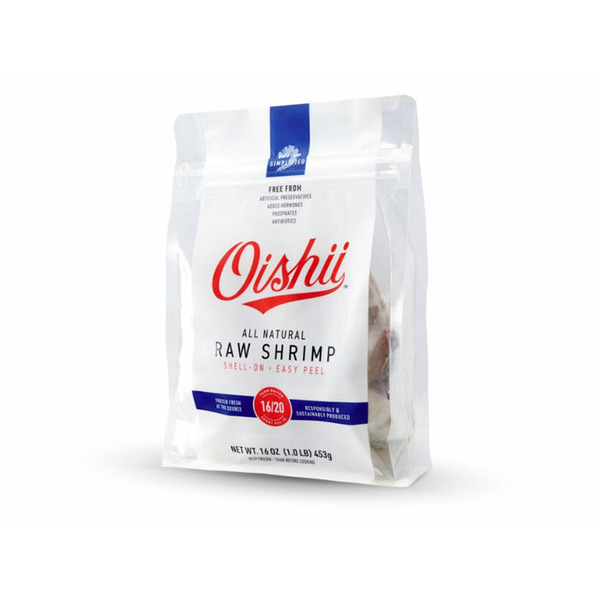 Oishii Shrimp 16/20 EZ-Peel Raw Shrimp 1lbs