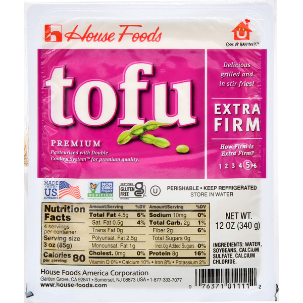 House Foods Tofu, Premium, Extra Firm