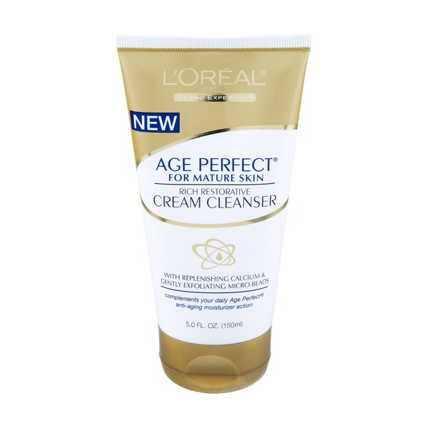 L'Oreal Age Perfect for Mature Skin Cream Cleanser (5 fl oz) Instacart