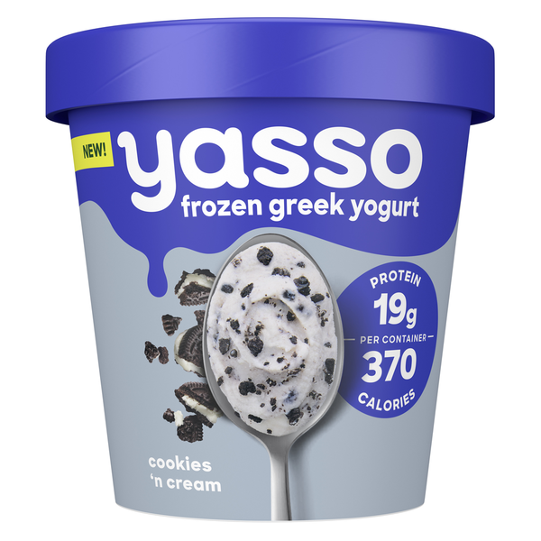 Yasu☆ Yasso Frozen Greek Yogurt Cookies And Cream Same-Day Delivery or