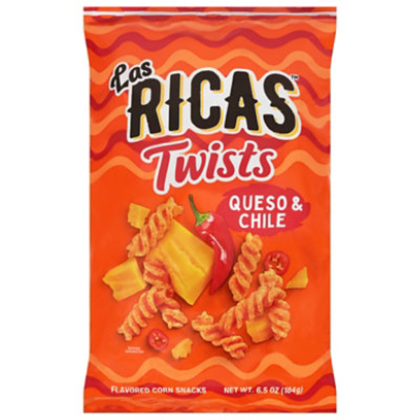 Las Ricas Twists Queso & Chile Snacks